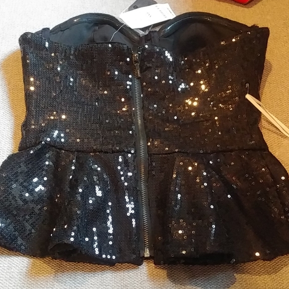 Sold Bebe Sequin Dress-Top. Like Now! - Picture 6 of 6